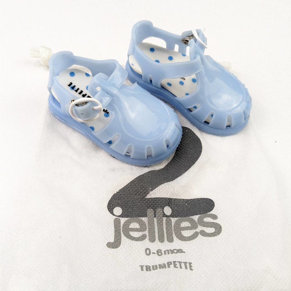 Trumpette Light Blue Jelly Sandals